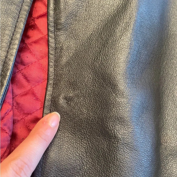 🧥Women’s Black Croft and Barrow Leather Jacket -  Size Large 🖤 - Picture 13 of 13
